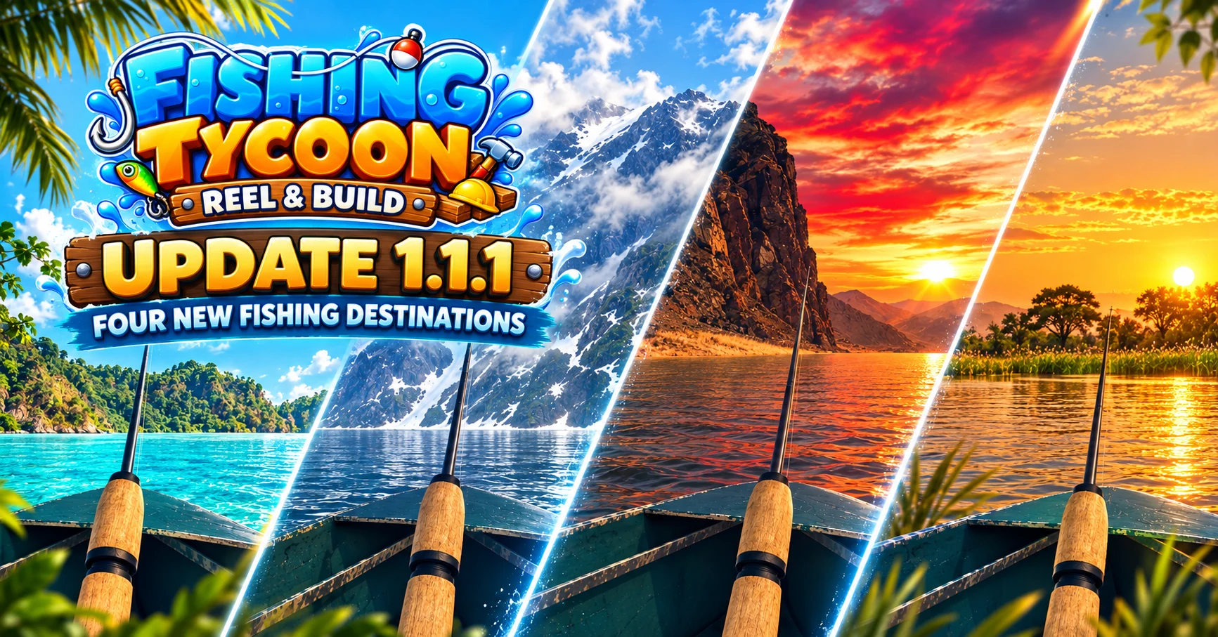 Fishing Tycoon 1.1.1: Four New Fishing Destinations